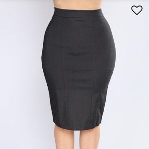 Fashion Nova Pleather Pencil Skirt
